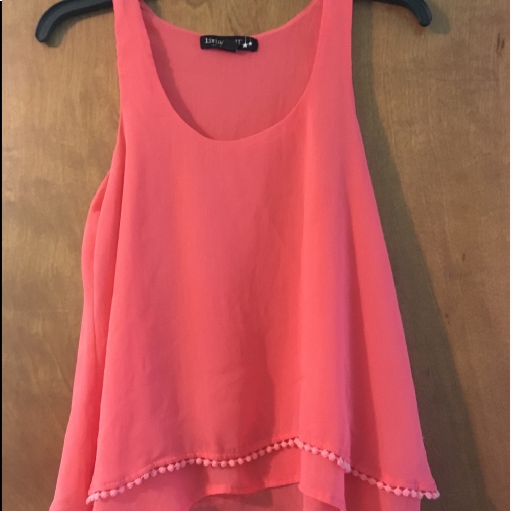 💕4 for $8💕Pink Flowy Tank